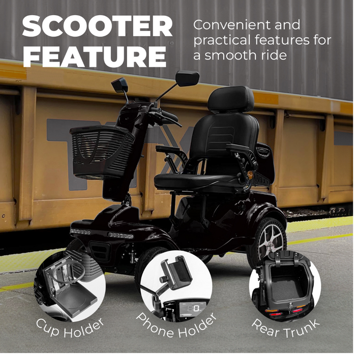 Gladiator 4 Wheel Heavy Duty Portable Mobility Scooter