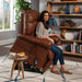 Cloud MaxiComfort with Twilight Color Brown Adjustable Backrest and Enjoy Sitting a Woman the chair