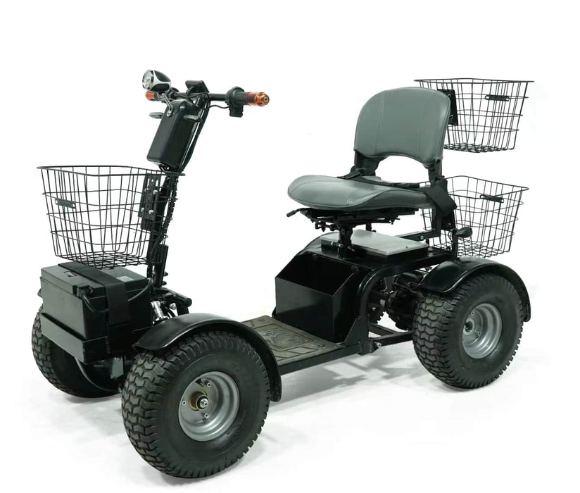 Green Transporter Cheeta Ninja All-Terrain Mobility Scooter angle view