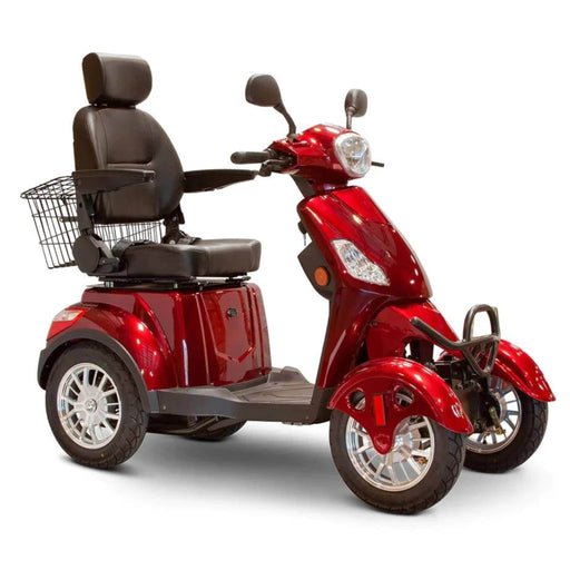 Journey Luxe Scooter Color Red Front Right Side View