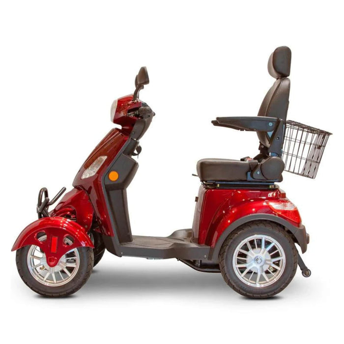 Luxe Electric Mobility Scooter Color Red Left Side View