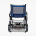 Journey Zinger Folding Power Chair Color Blue Back View