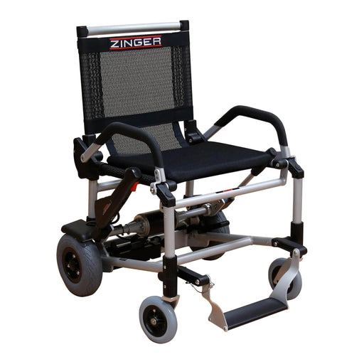 Journey zinger wheelchair black front side view