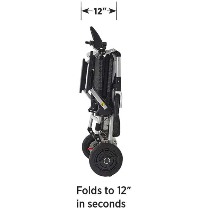 journey zoomer wheelchair Folds to 12 in Seconds