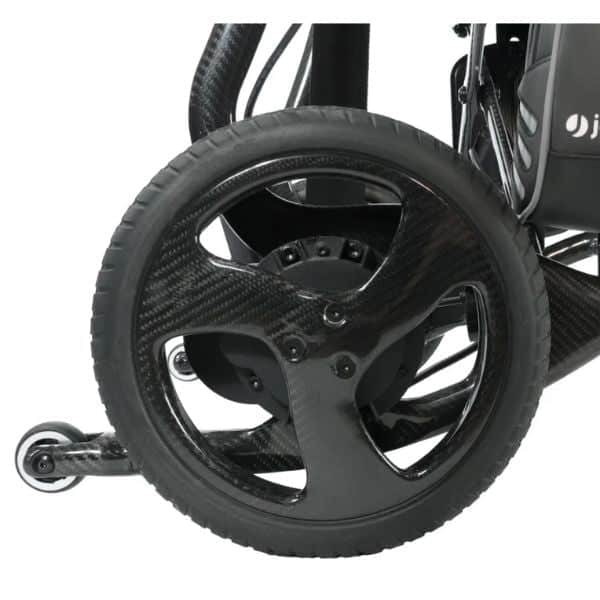 Journey Air Elite Max power chair flat-free tire close-up