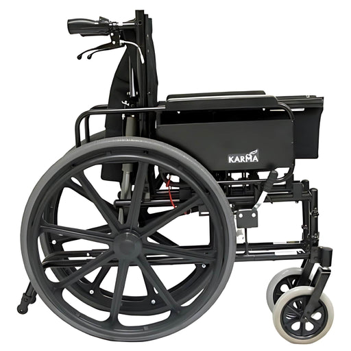 KarmanKM-5000LightweightRecliningWheelchairSide