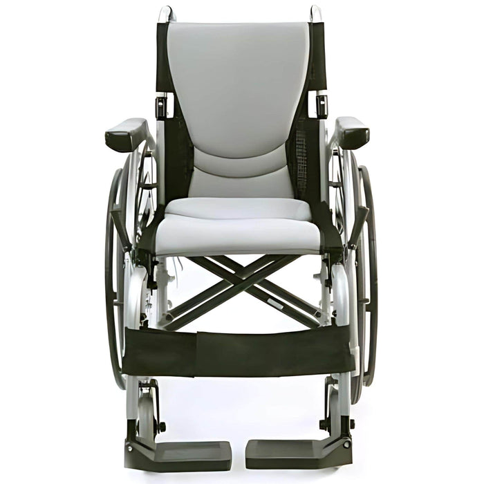 Karman_S-Ergo_125_Ultra_Lightweight_Ergonomic_Wheelchair_Silver_Front