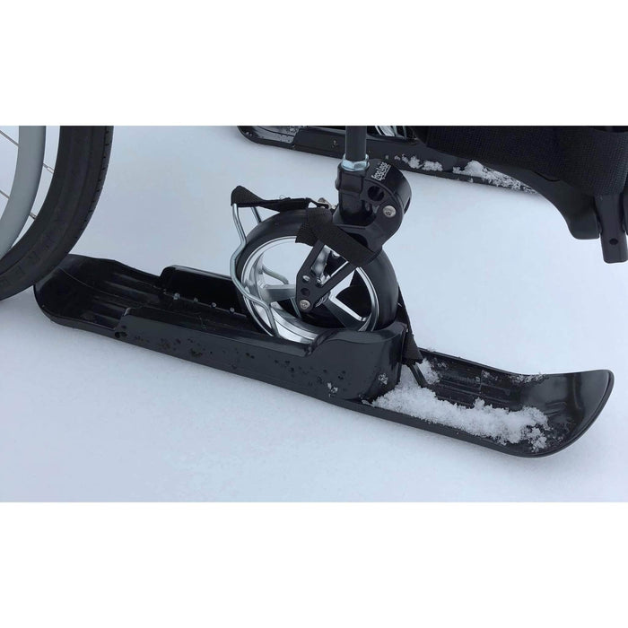 Slick Skis Caster Attachment on Wheel