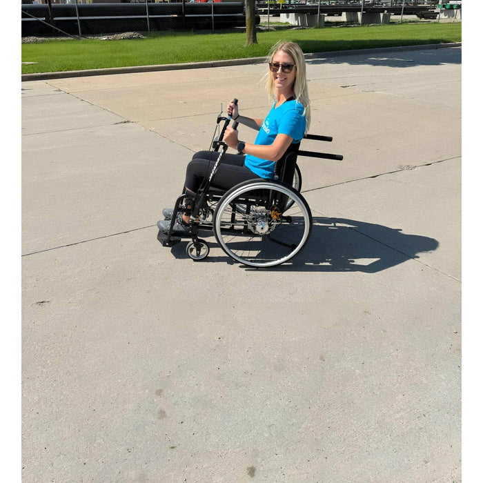 Jackdrive 2.0 Multi Speed Lever Drive Wheelchair Being Used by Lady