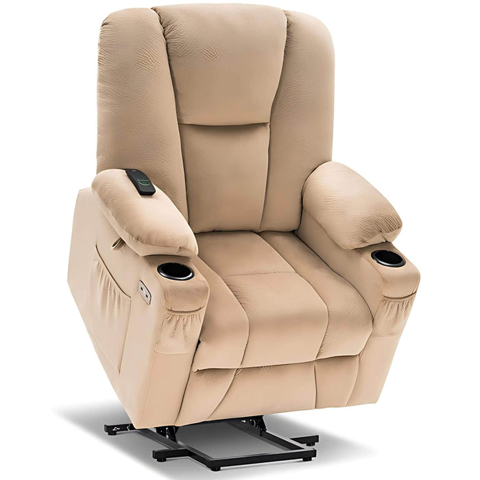 MCombo Electric Power Lift Recliner Chair 7507 Fabric in Beige Color