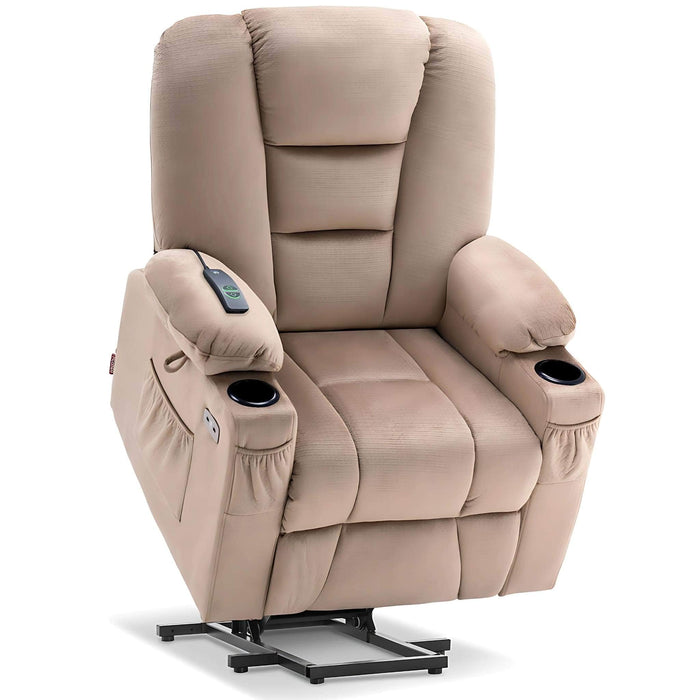 MCombo Small-Regular 7569  Power Lift Recliner Chair in Beige