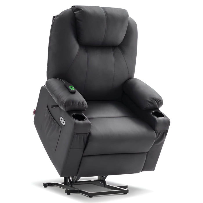 MCombo Large Dual Motor Power Lift Recliner Chair 7815 in Black Color