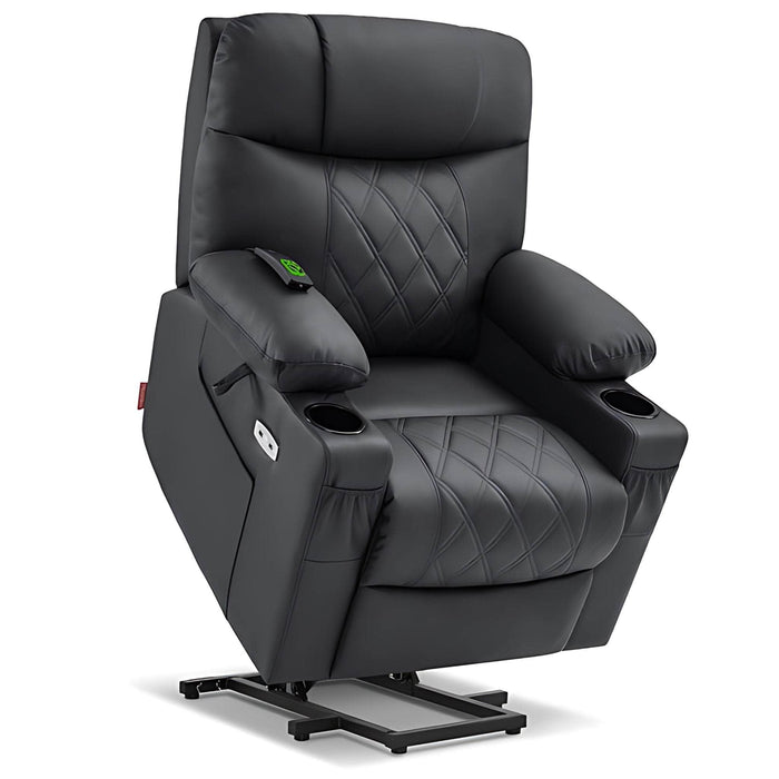 MCombo Small Electric Power Lift Recliner Chair 7111 in Black