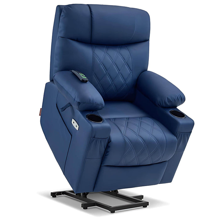 MCombo Small Electric Power Lift Recliner Chair 7111 in Blue