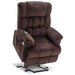 MCombo Power Lift Recliner Chair 7533 Fabric Material in Brown