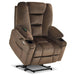 MCombo Small-Wide 6160-R7561 Power Lift Recliner Chair in Brown Color