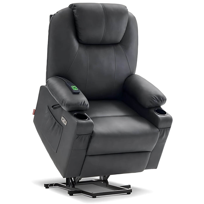 MCombo Large Dual Motor Power Lift Recliner Chair 7815 in Grey Color