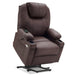 MCombo Large Size 7516 Power Lift Recliner Chair 7040 Series Faux Leather in Light Brown Color