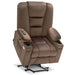 MCombo Large-Regular 7549 Power Lift Recliner Chair in Brown Color