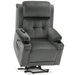 MCombo Large-Regular Dual Motor Power Lift Recliner Chair Fabric 7662 in Grey Color