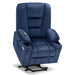 MCombo Large-Regular 7549 Power Lift Recliner Chair in Navy Blue Color