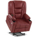 MCombo Large-Regular Power Lift Recliner Chair 7539 Faux Leather in Red Color