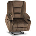 MCombo Large-Wide R7541 Power Lift Recliner Chair in Brown Color