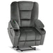 MCombo Large-Wide R7541 Power Lift Recliner Chair in Grey Color