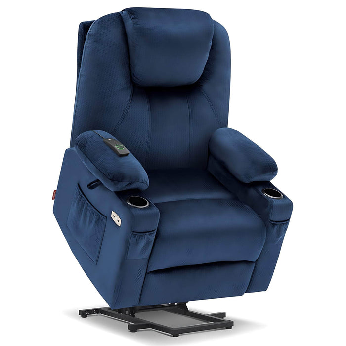 Large Size MCombo Electric Power Lift Recliner Chair 7040 7516 in Yale Blue