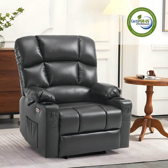 MCombo_Dual_Motor_Large-Wide_R7688_Power_Lift_Recliner_Chair_Faux_Leather_in_Dark_Grey_Color_in_Room