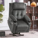 MCombo Large-Regular Dual Motor Power Lift Recliner Chair Fabric 7662 in Grey Color in Room