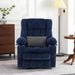 MCombo Medium-Regular Dual Motor Power Lift Recliner Chair Fabric 7890 in Navy Blue Color in Room