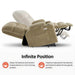 MCombo Dual Motor Small-Regular Size 7893 Power Lift Recliner Chair Fabric in Beige  Color Infinite Position Feature