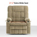 MCombo Dual Motor Large-Wide Size R7891 Power Lift Recliner Chair Fabric in Beige Color 27.2 inch Extra Wide Seat