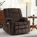 MCombo Dual Motor Small-Wide R7894 Power Lift Recliner Chair Fabric in Coffee Color in Room