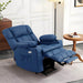 MCombo Medium-Regular Dual Motor Power Lift Recliner Chair Faux Leather 7890 in Blue Color in Room