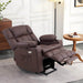 MCombo Medium-Regular Dual Motor Power Lift Recliner Chair Faux Leather 7890 in Light Brown Color in Room