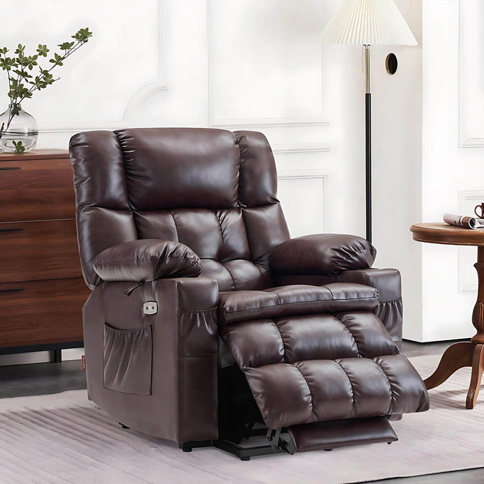 MCombo Dual Motor Power Lift Recliner Chair Faux Leather 7890 Series