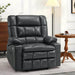 MCombo Medium-Wide Dual Motor Power Lift Recliner_Chair_Faux Leather R7897 in Black Color in Room