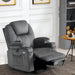 Medium Size MCombo Electric Power Lift Recliner Chair 7040 Series in Trout Extended Footrest in Room Extended Footrest