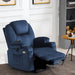 MCombo Electric Power Lift Recliner Chair 7040 in Yale Blue Extending Footrest in Room