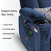 MCombo Electric Power Lift Recliner Chair 7507 Fabric in Navy Blue Color Expect More Get More