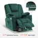 MCombo Electric Power Lift Recliner Chair 7507 Fabric in  Green Color 4.7 inch Extended Footrest and 5 foot 1 to 5 foot 9 Ideal Height