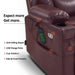 MCombo Large Dual Motor Power Lift Recliner Chair 7634 in Wine Color Expect More Get More