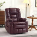 MCombo Large Dual Motor Power Lift Recliner Chair 7634 in Wine Color in Room