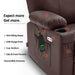 MCombo Large Dual Motor Power Lift Recliner Chair 7815 in Light Brown Expect More Get More