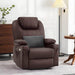 MCombo Large Dual Motor Power Lift Recliner Chair 7815 in Light Brown in Room