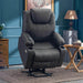 MCombo Medium-Size Power Lift Recliner Chair 7040 Faux Leather in Grey Color in Room