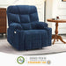 MCombo Medium-Wide R7289 Power Lift Recliner Chair 7287 Series in Navy Blue Color in Room