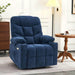 MCombo Medium-Regular Power Lift Recliner Chair 7287 Series in Navy Blue Color in Room